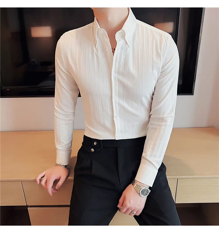 Striped Slim Fit Formal Shirt