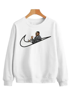 Sweatshirt Gym Mike Tyson White