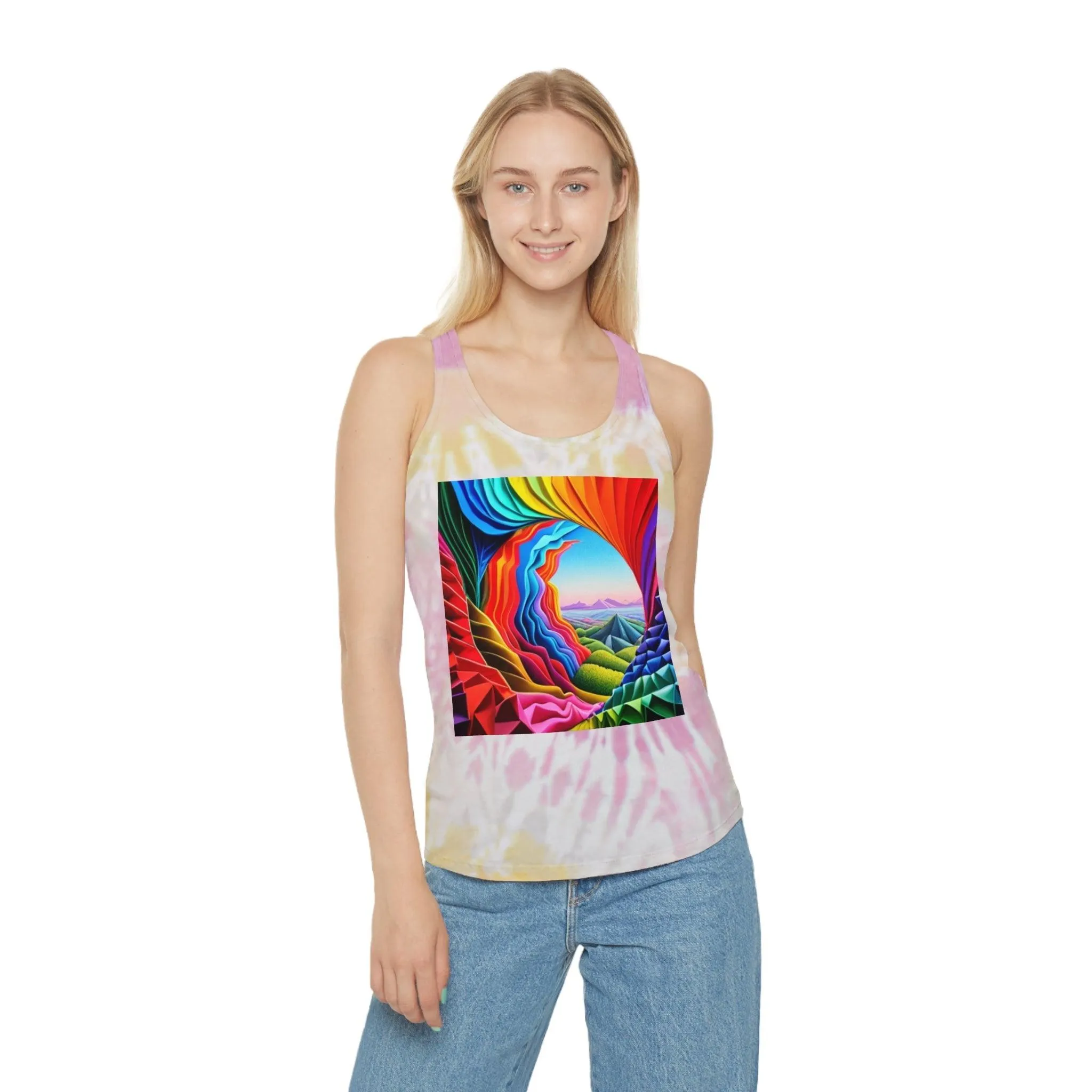 Thru The Always Tie Dye Racerback Tank Top