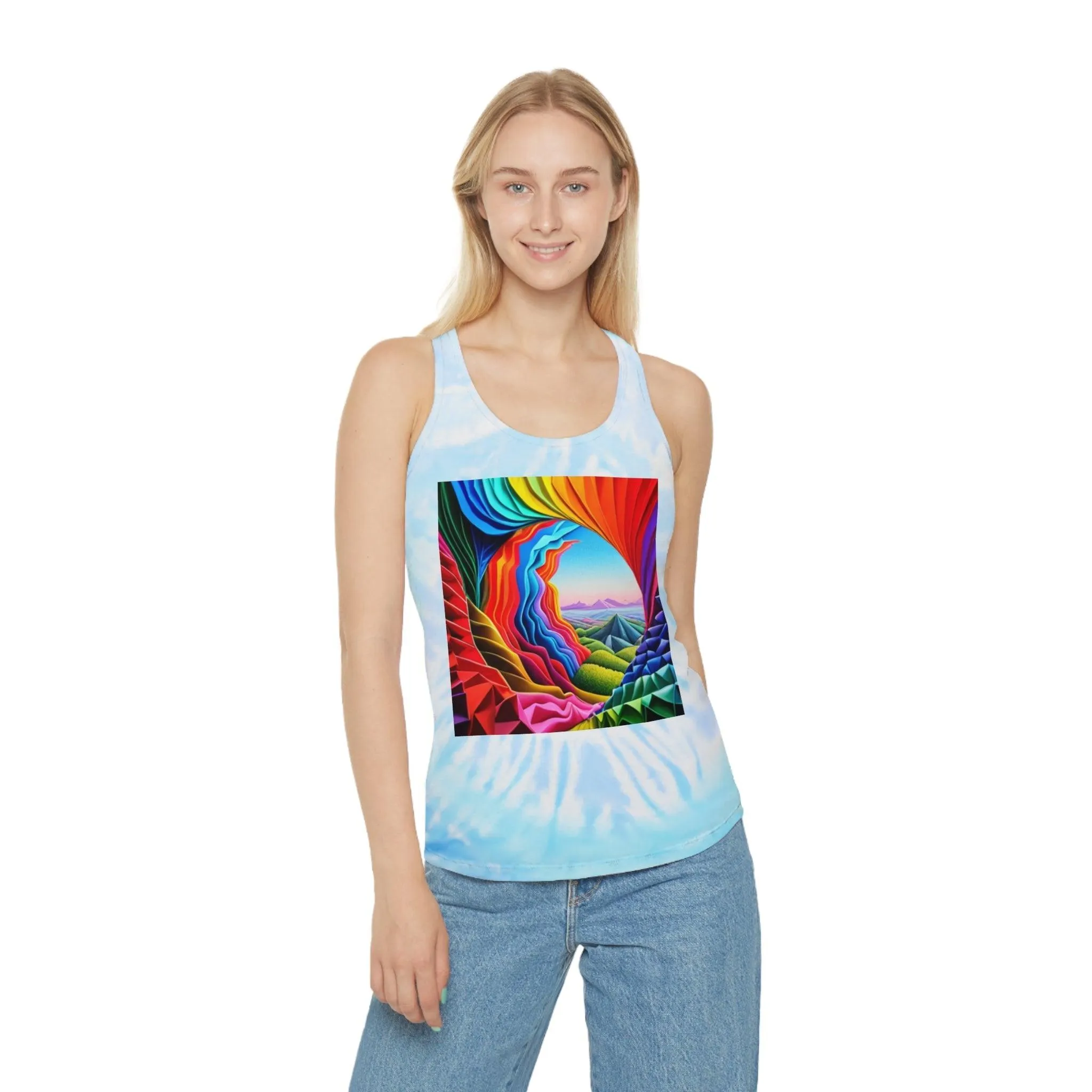 Thru The Always Tie Dye Racerback Tank Top