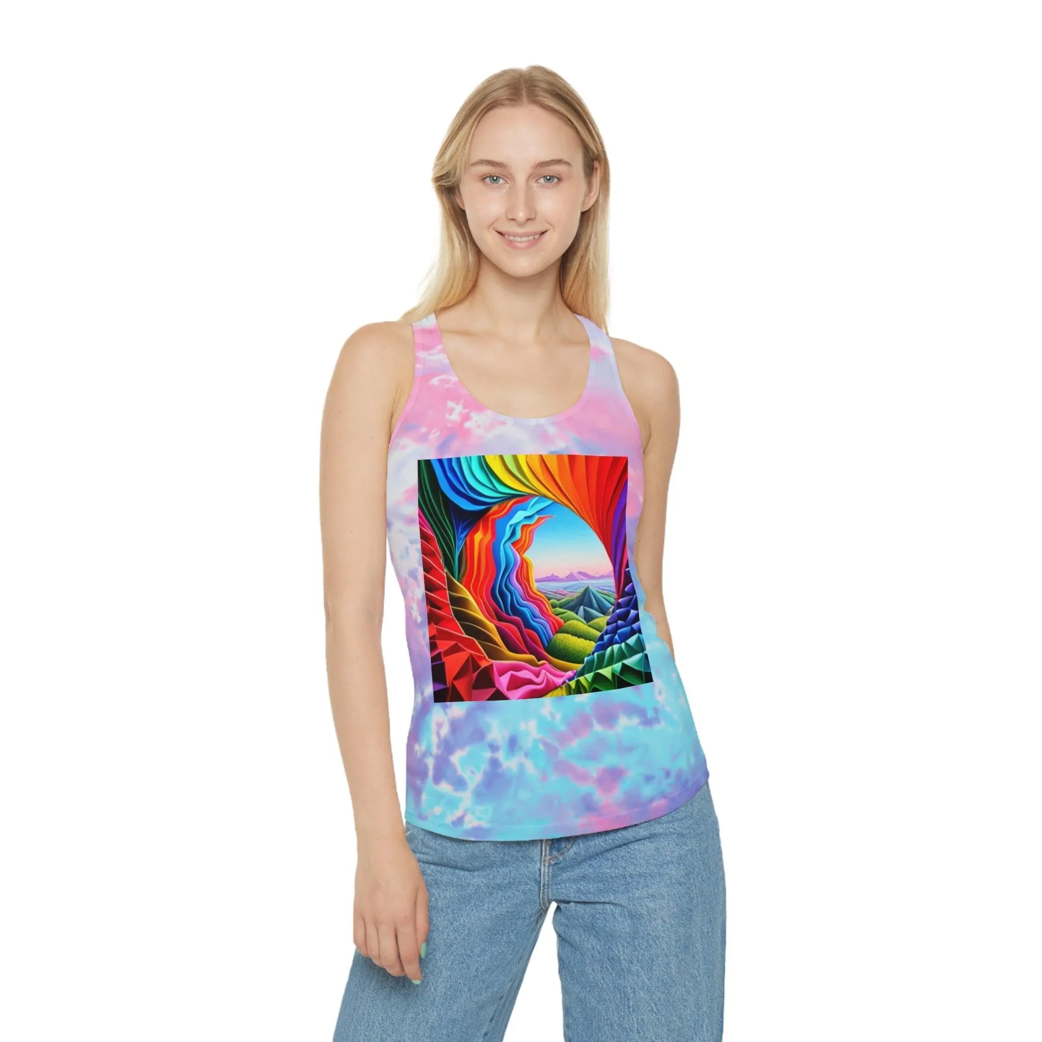 Thru The Always Tie Dye Racerback Tank Top