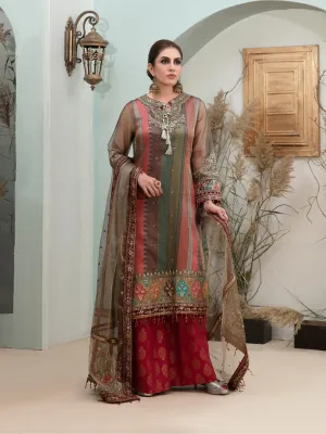 Tiara by Tawakkal Semi Stitched 3 Piece Chiffon Collection'2022-TTC-6978