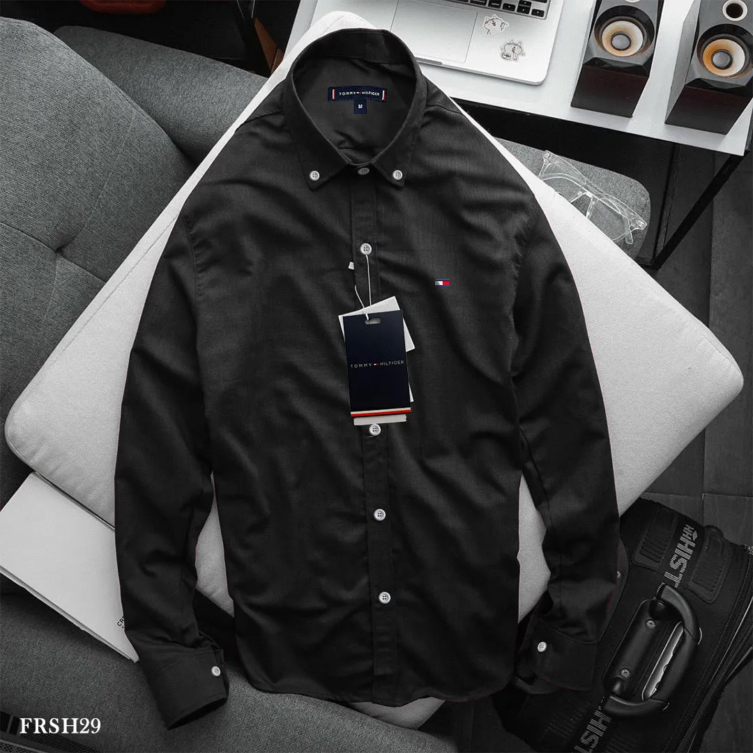 Tommy Hilfiger Slim Fit Shirt - Ebony Black