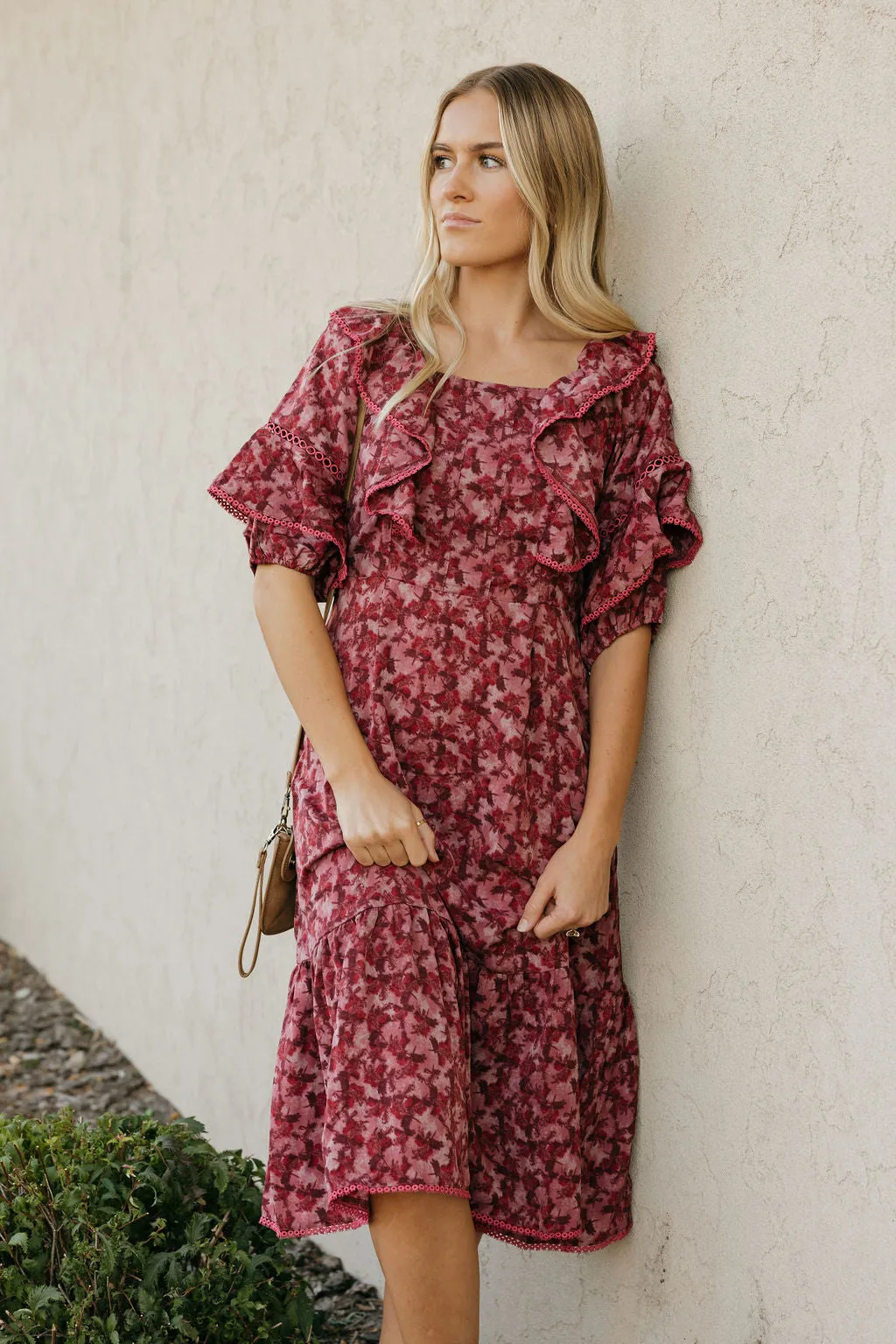 Viviana Dress-Berry Multi