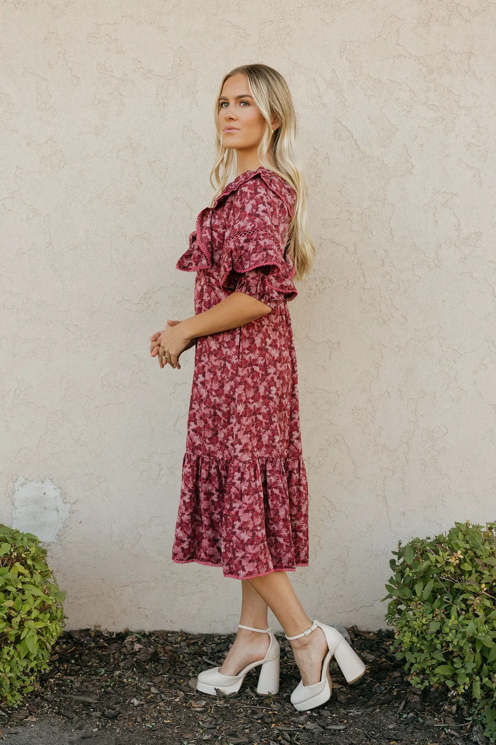 Viviana Dress-Berry Multi