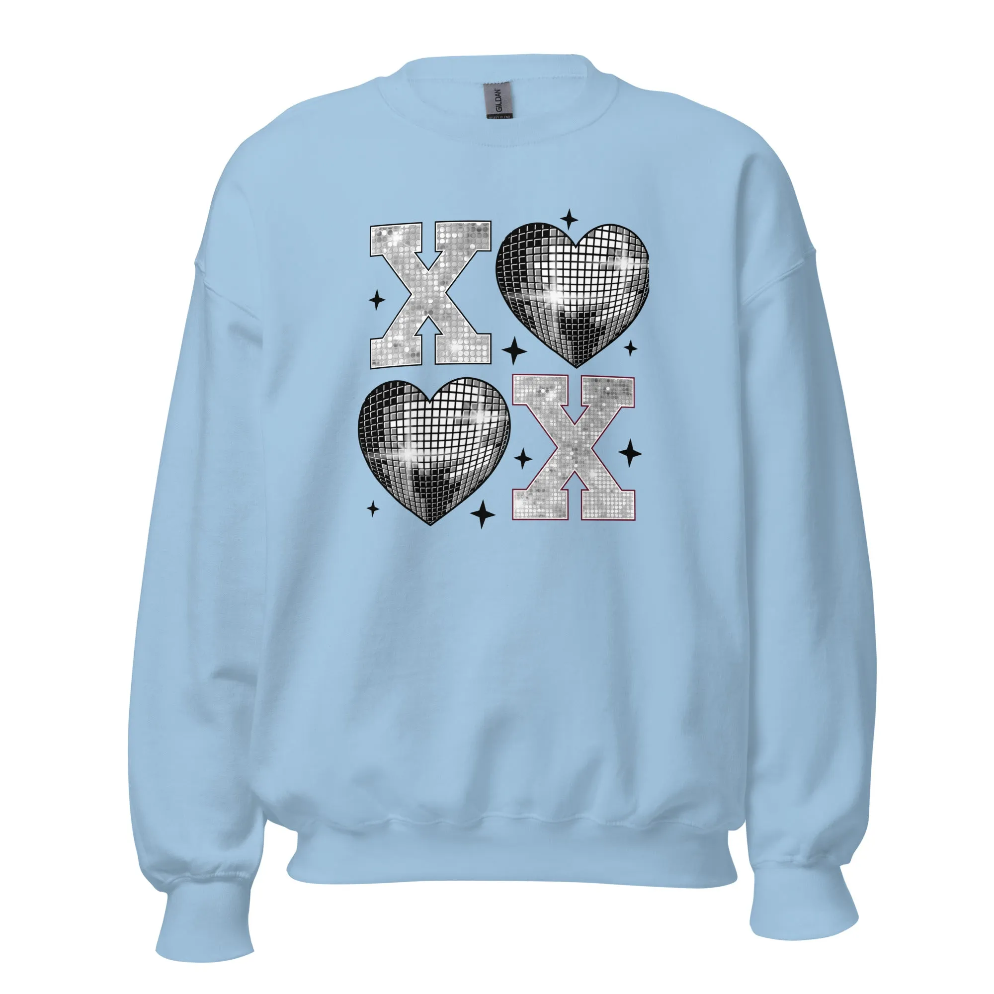 XOXO Silver - Valentine’s Day Sweatshirt – Cozy & Stylish Love-Inspired