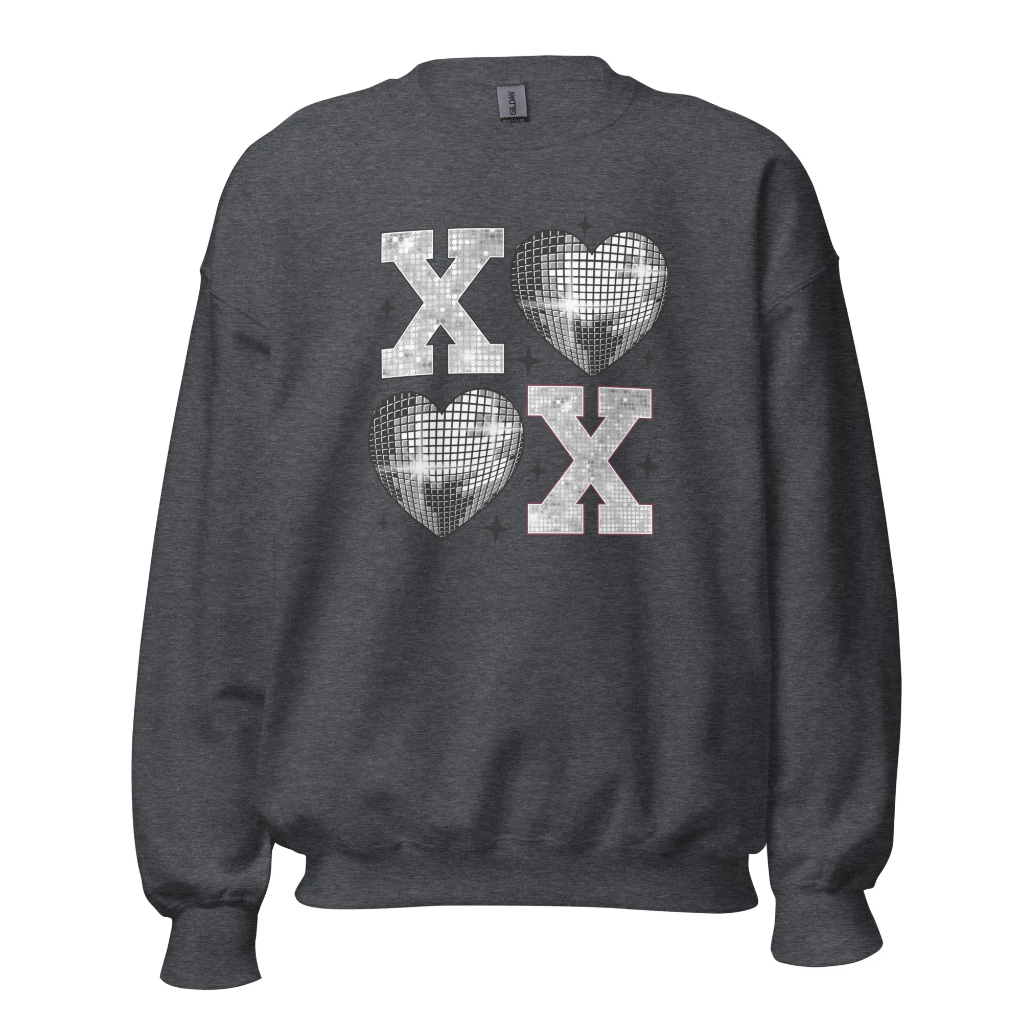 XOXO Silver - Valentine’s Day Sweatshirt – Cozy & Stylish Love-Inspired