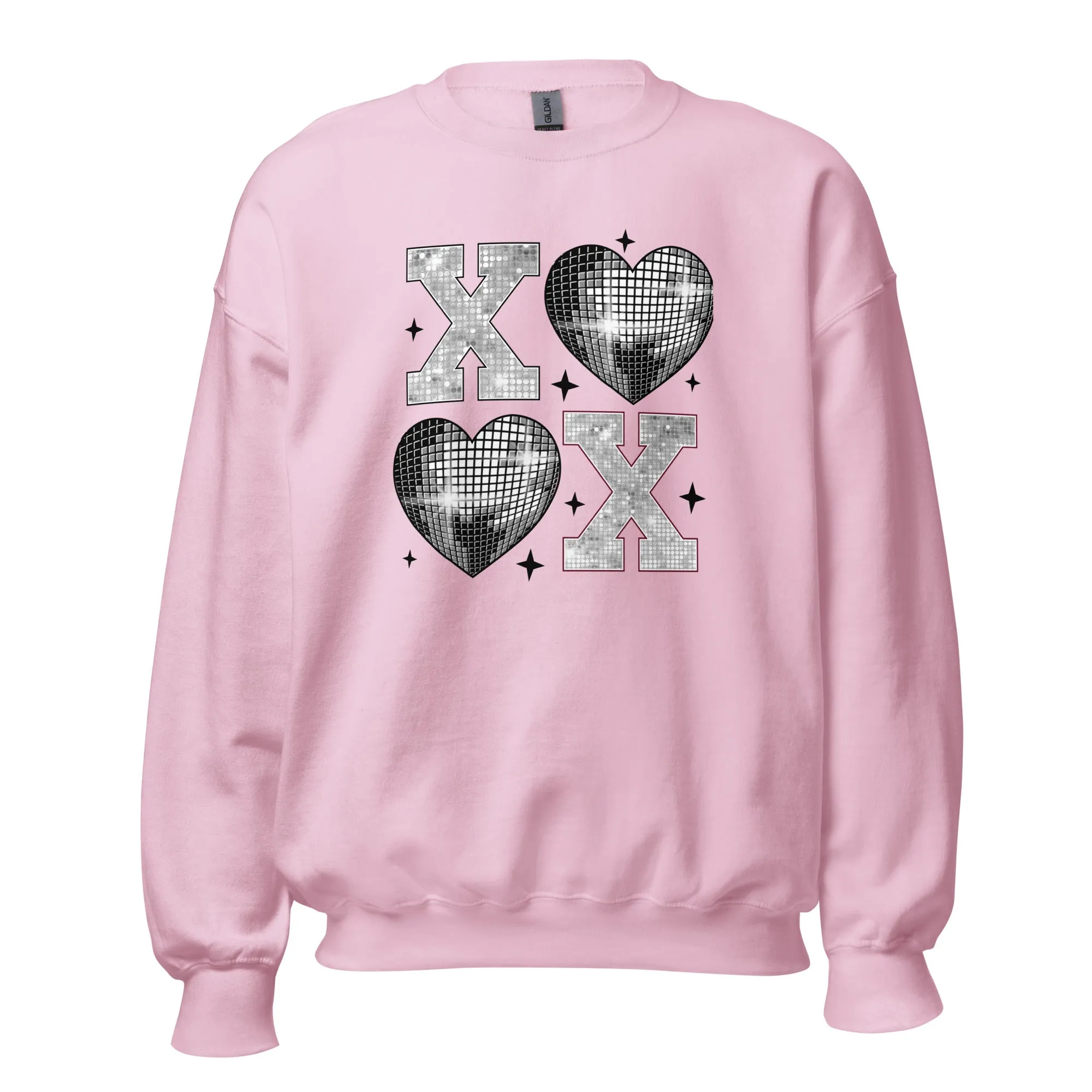 XOXO Silver - Valentine’s Day Sweatshirt – Cozy & Stylish Love-Inspired