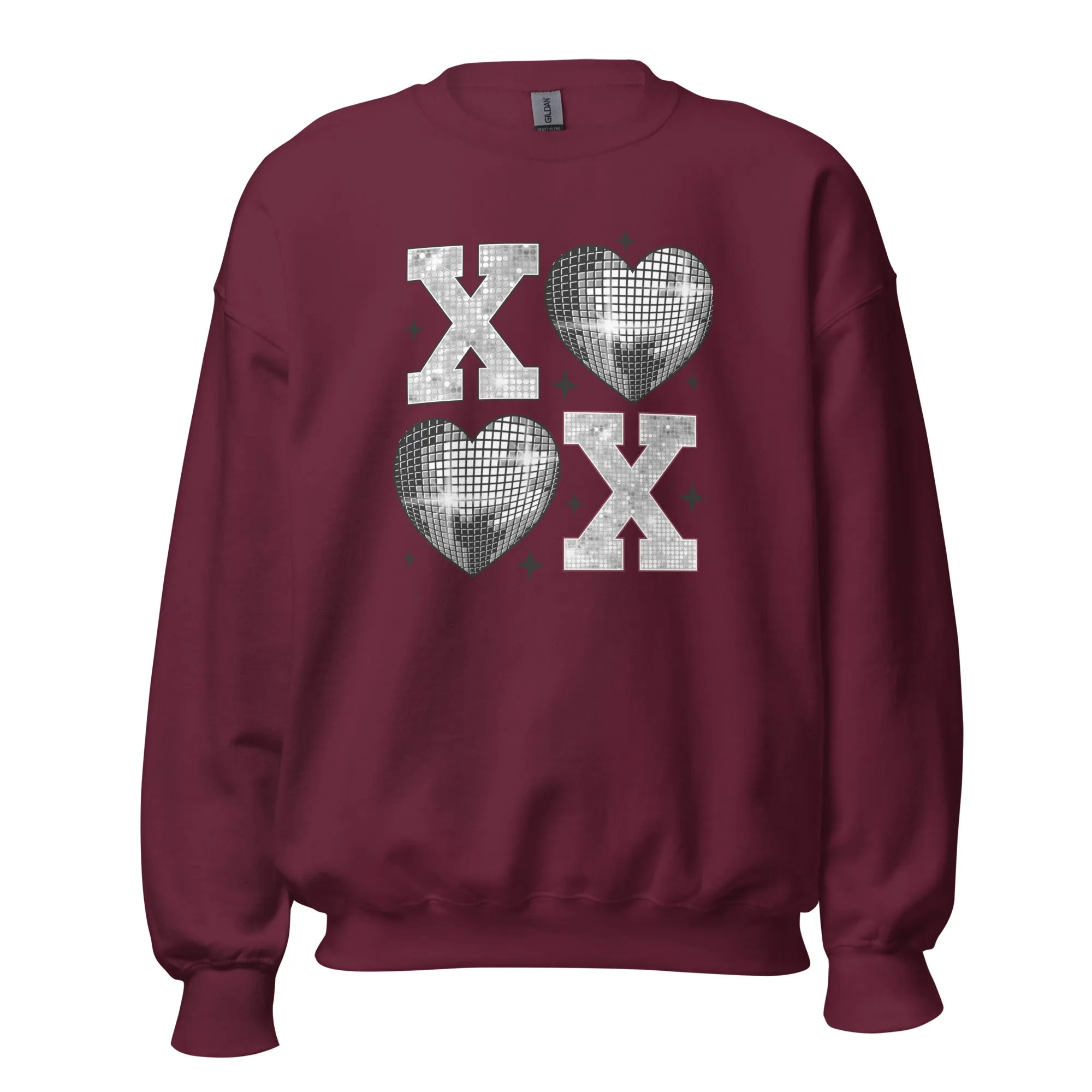 XOXO Silver - Valentine’s Day Sweatshirt – Cozy & Stylish Love-Inspired