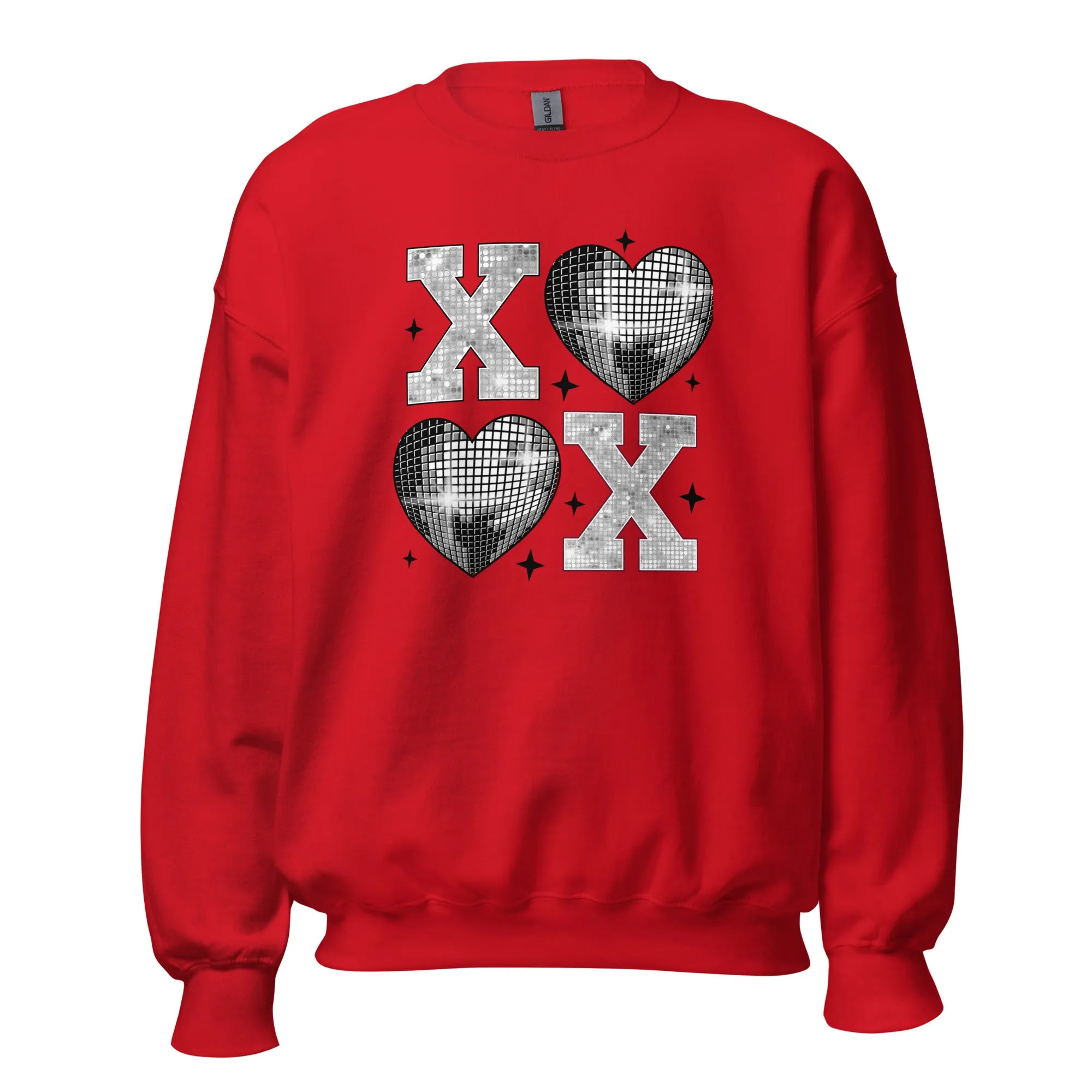 XOXO Silver - Valentine’s Day Sweatshirt – Cozy & Stylish Love-Inspired