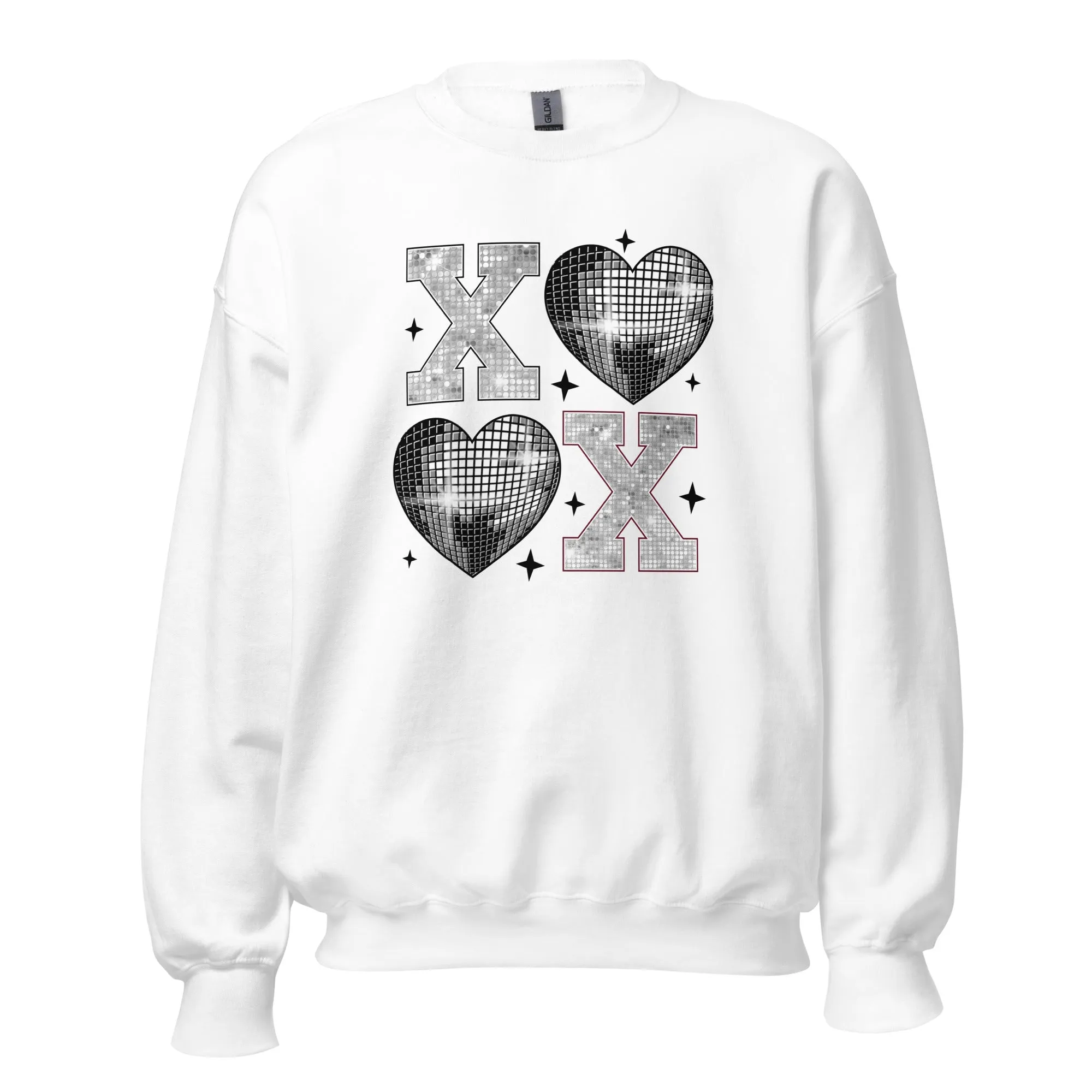 XOXO Silver - Valentine’s Day Sweatshirt – Cozy & Stylish Love-Inspired