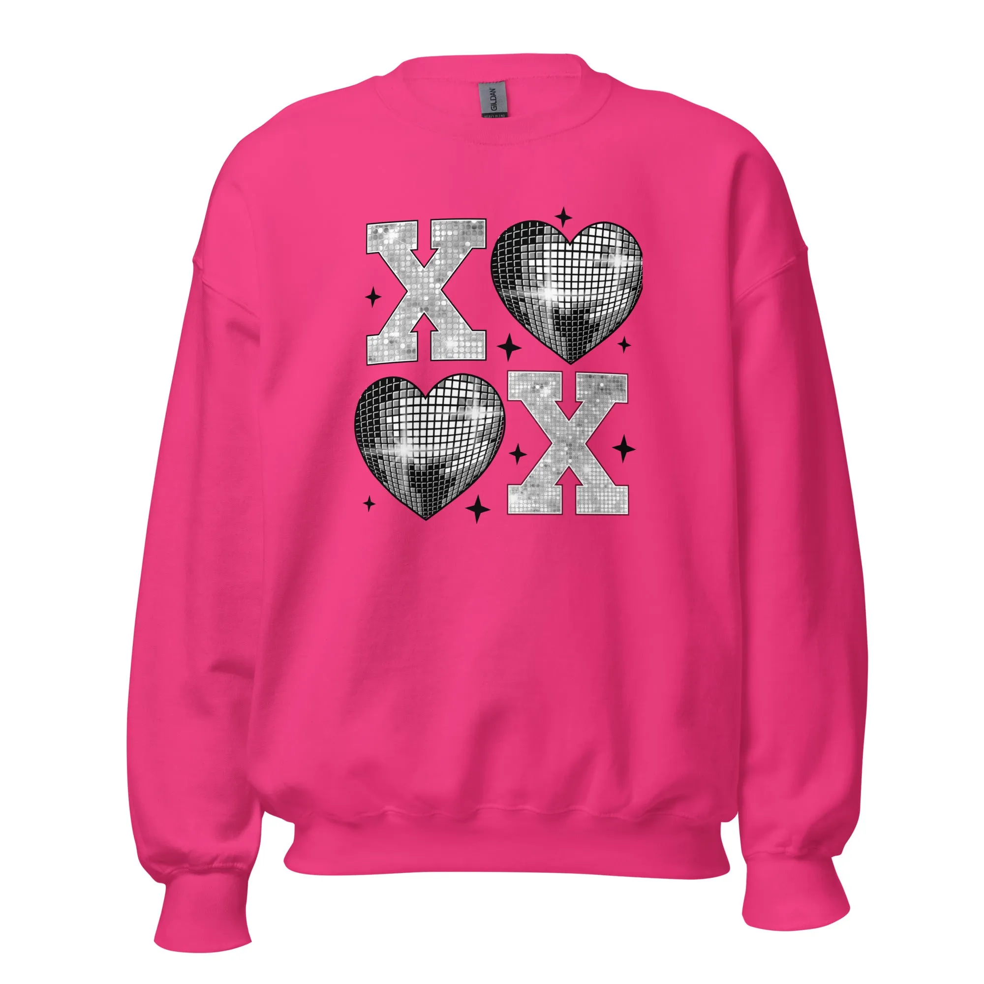 XOXO Silver - Valentine’s Day Sweatshirt – Cozy & Stylish Love-Inspired