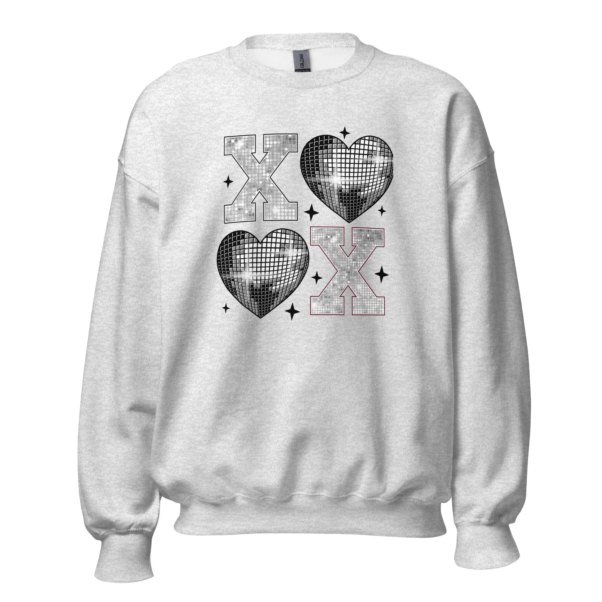 XOXO Silver - Valentine’s Day Sweatshirt – Cozy & Stylish Love-Inspired